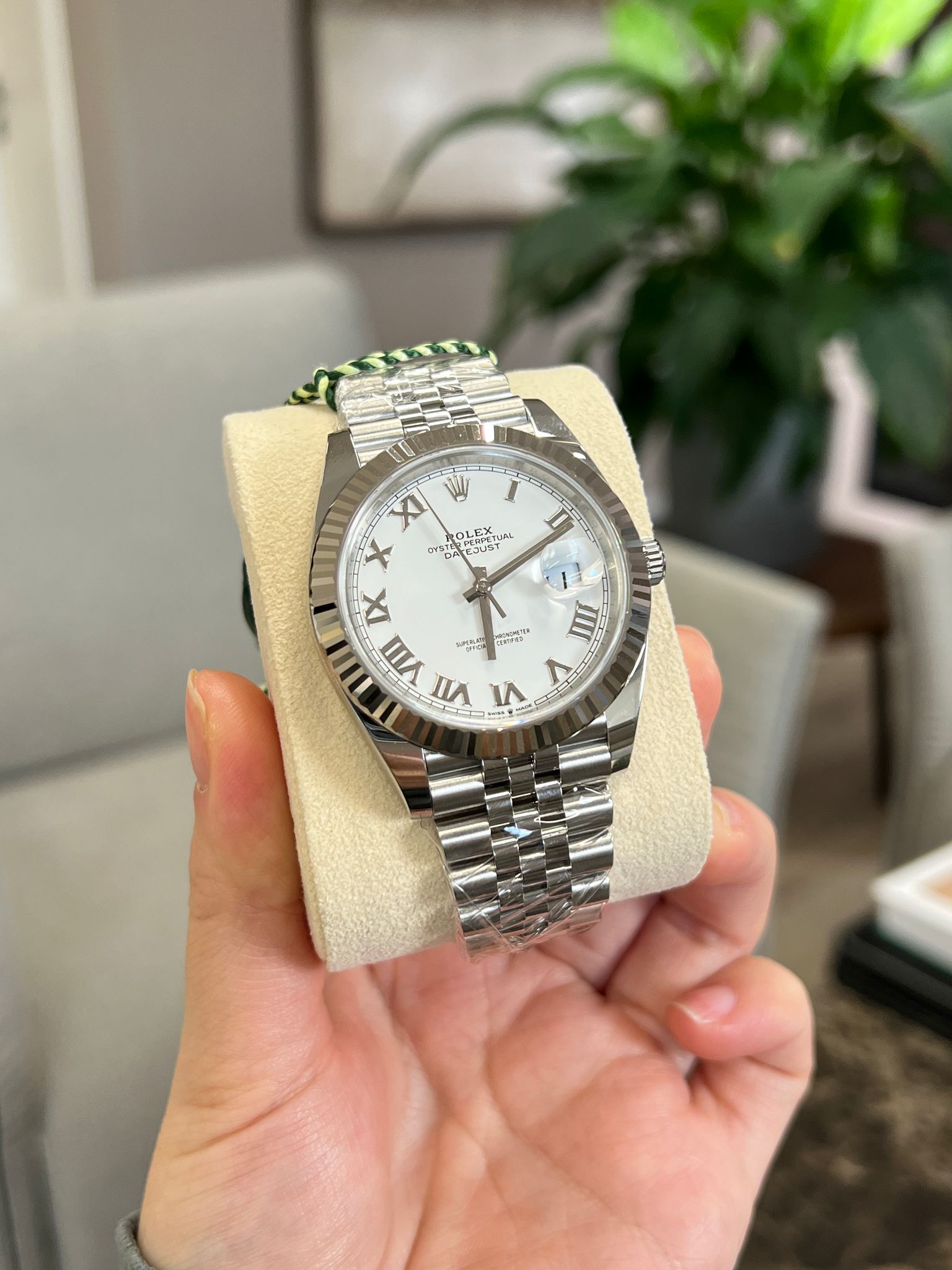 Rolex Datejust 41 126334 Weißes römisches Jubiläum 2025