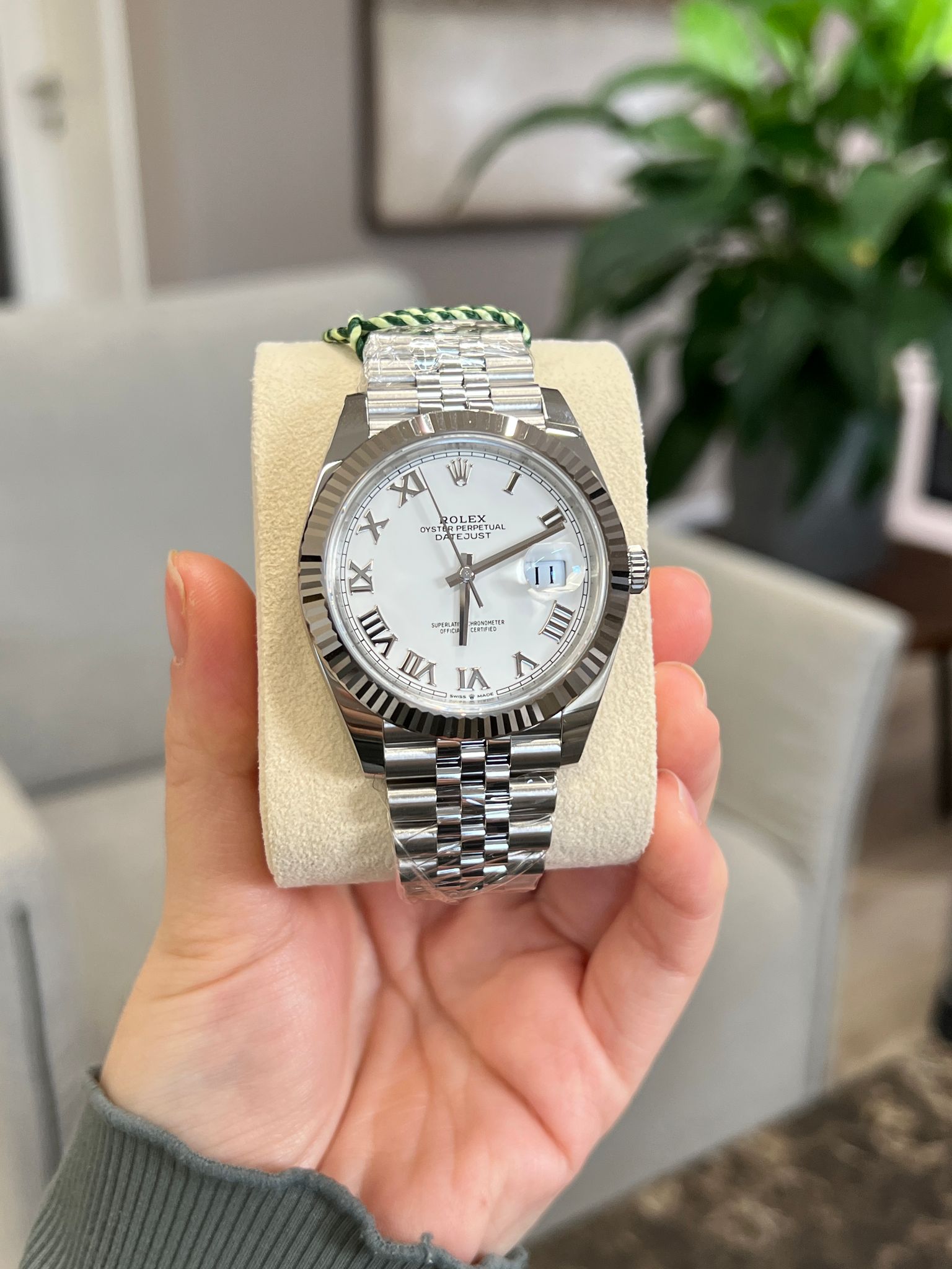 Rolex Datejust 41 126334 Weißes römisches Jubiläum 2025