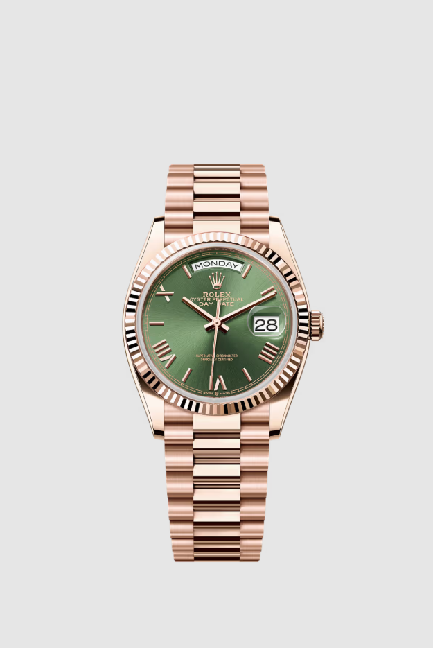 Rolex Day-Date 36 128235 GREEN ROMAN 2025