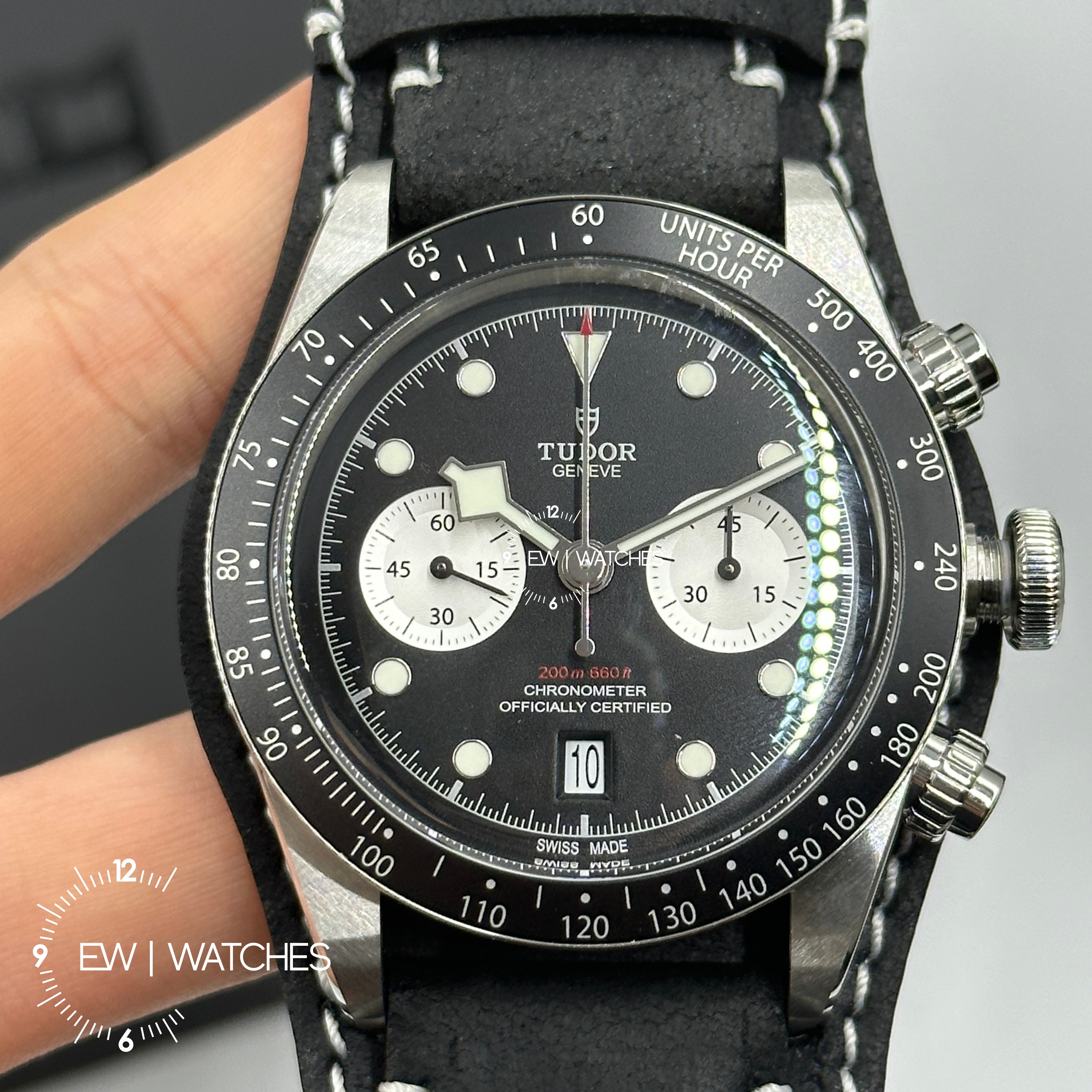Tudor Black Bay Chrono 41mm 79360N-0005 Black Strap