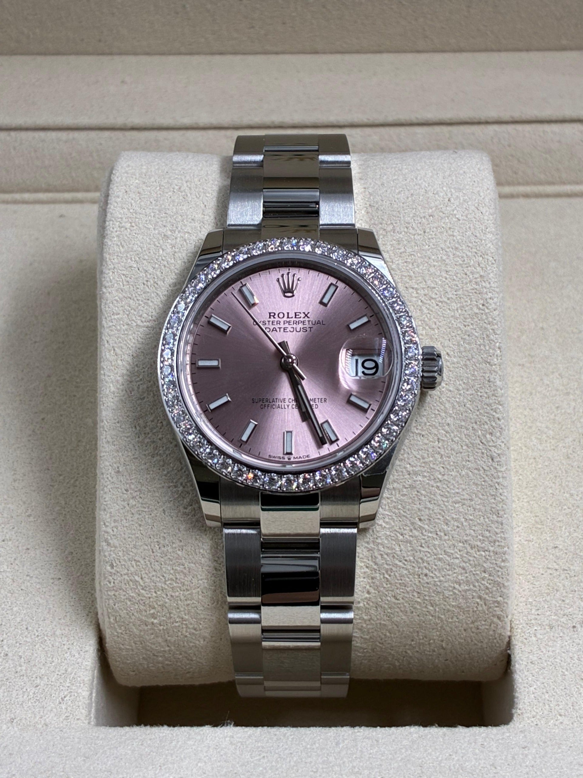 Rolex Datejust 31 278384RBR PINK INDEX OYS