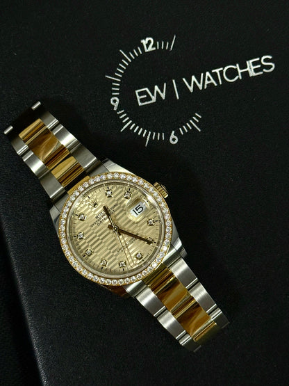 Rolex Datejust 36 126283G Champ Fluted Oyster 2024