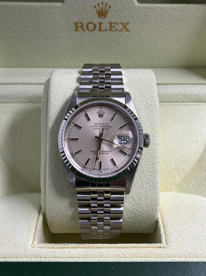 Rolex 16234 Silver Index Jubilee