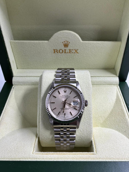 Rolex 16234 Silver Index Jubilee