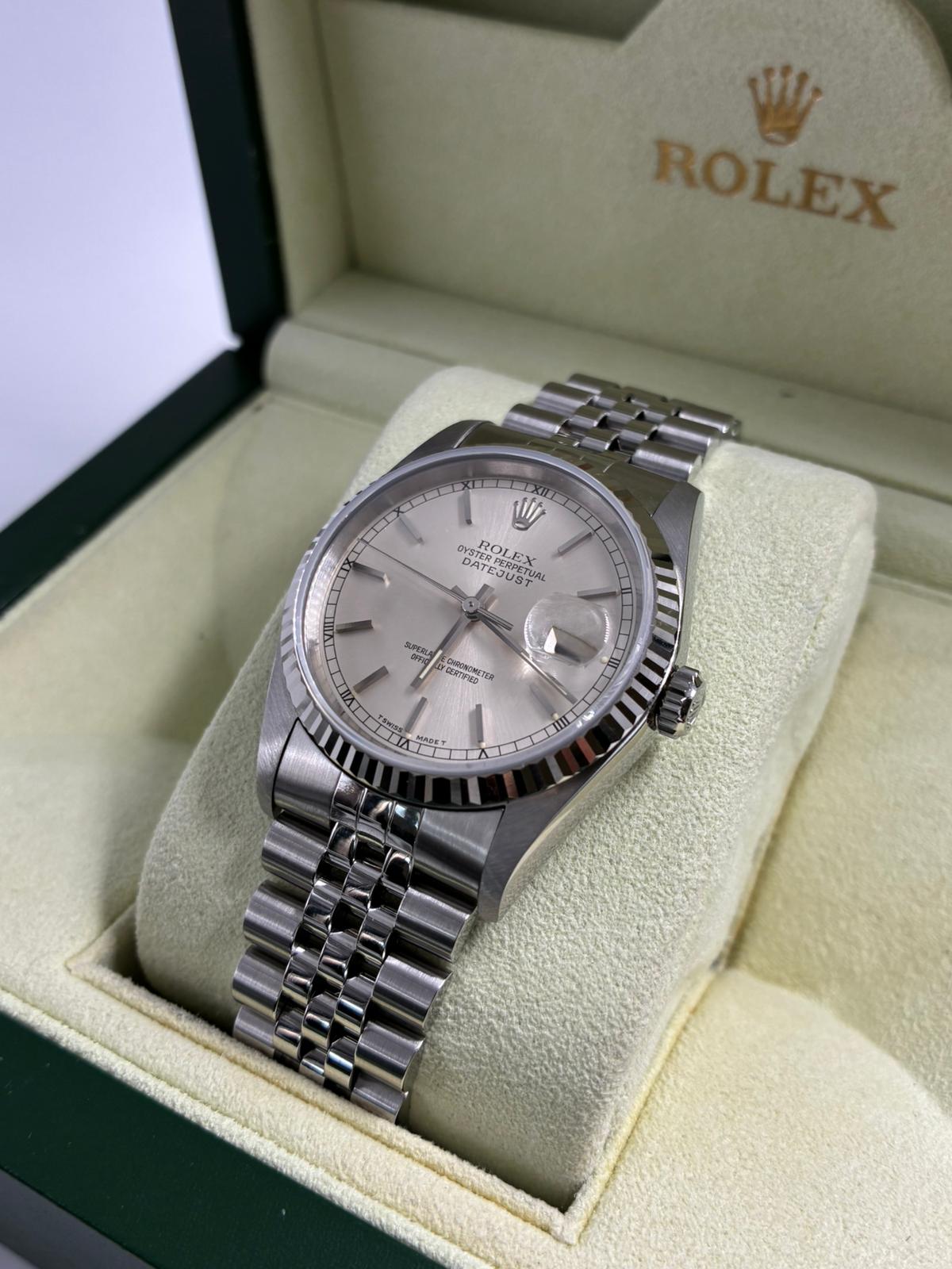 Rolex 16234 Silver Index Jubilee