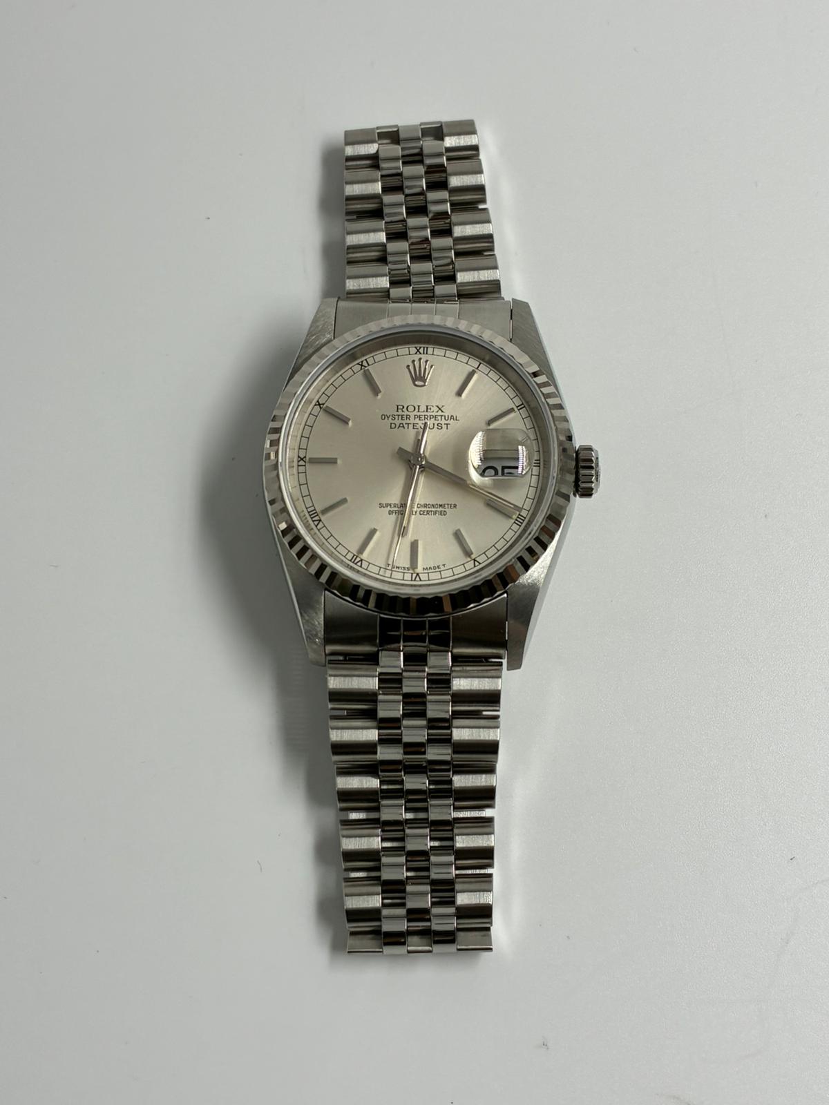 Rolex 16234 Silver Index Jubilee