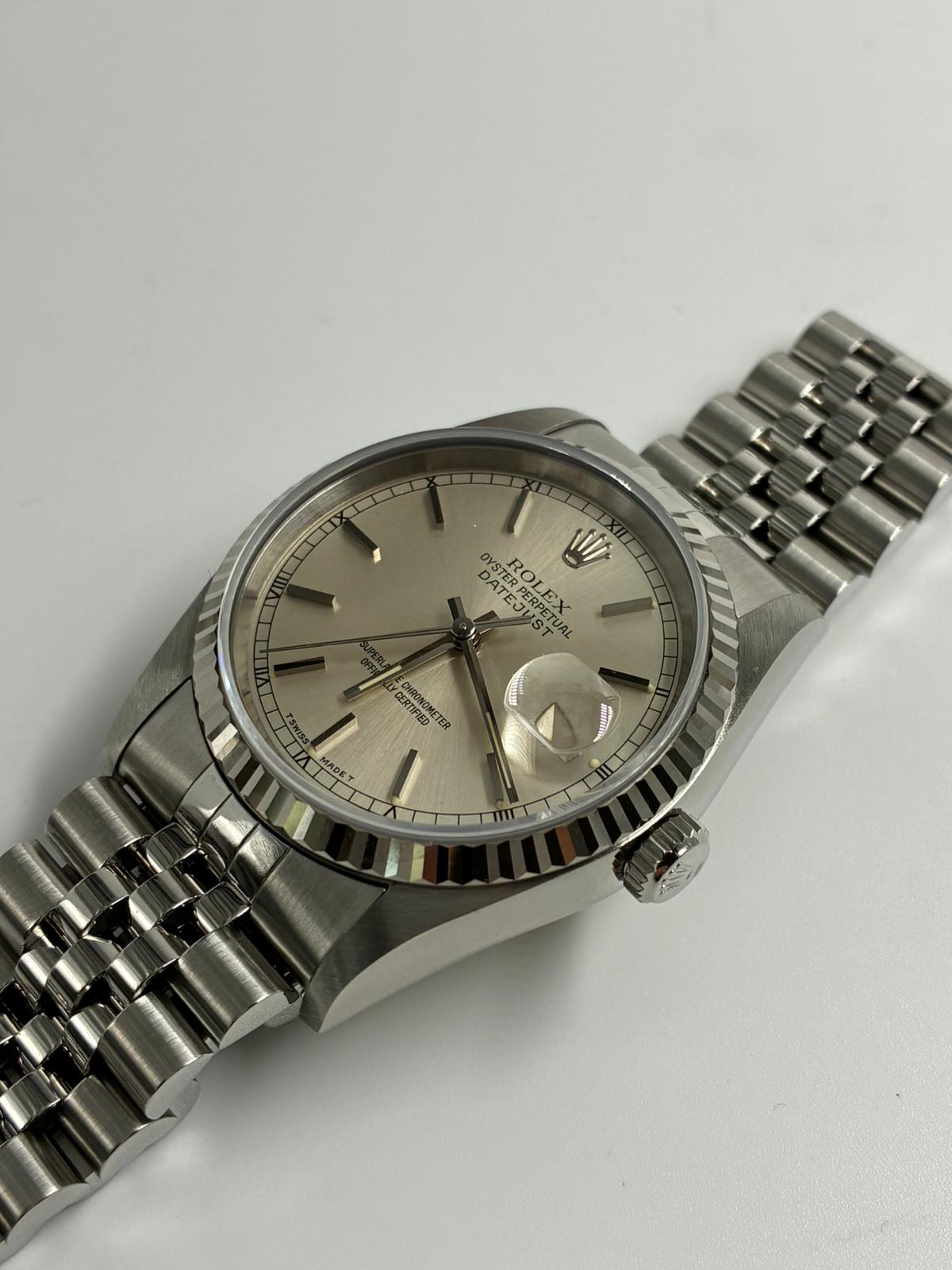 Rolex 16234 Silver Index Jubilee