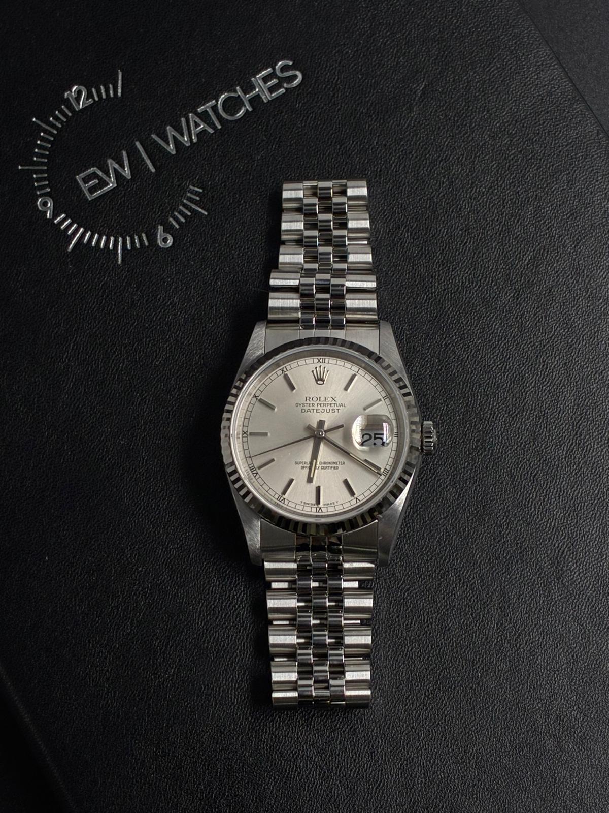 Rolex 16234 Silver Index Jubilee