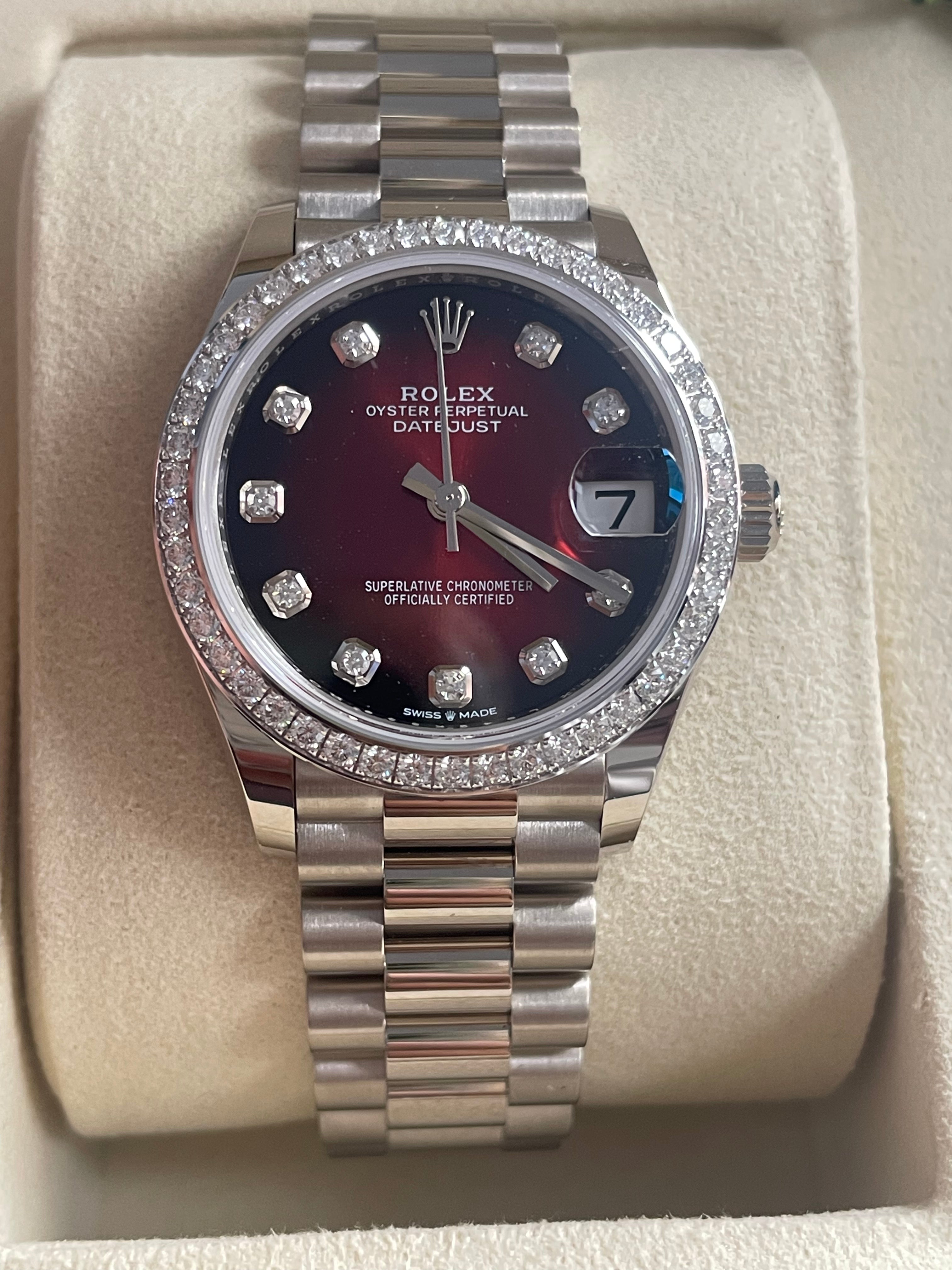 Rolex Datejust 31 278289RBR Red Ombre Set with Diamonds