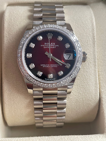 Rolex Datejust 31 278289RBR Red Ombre Set with Diamonds