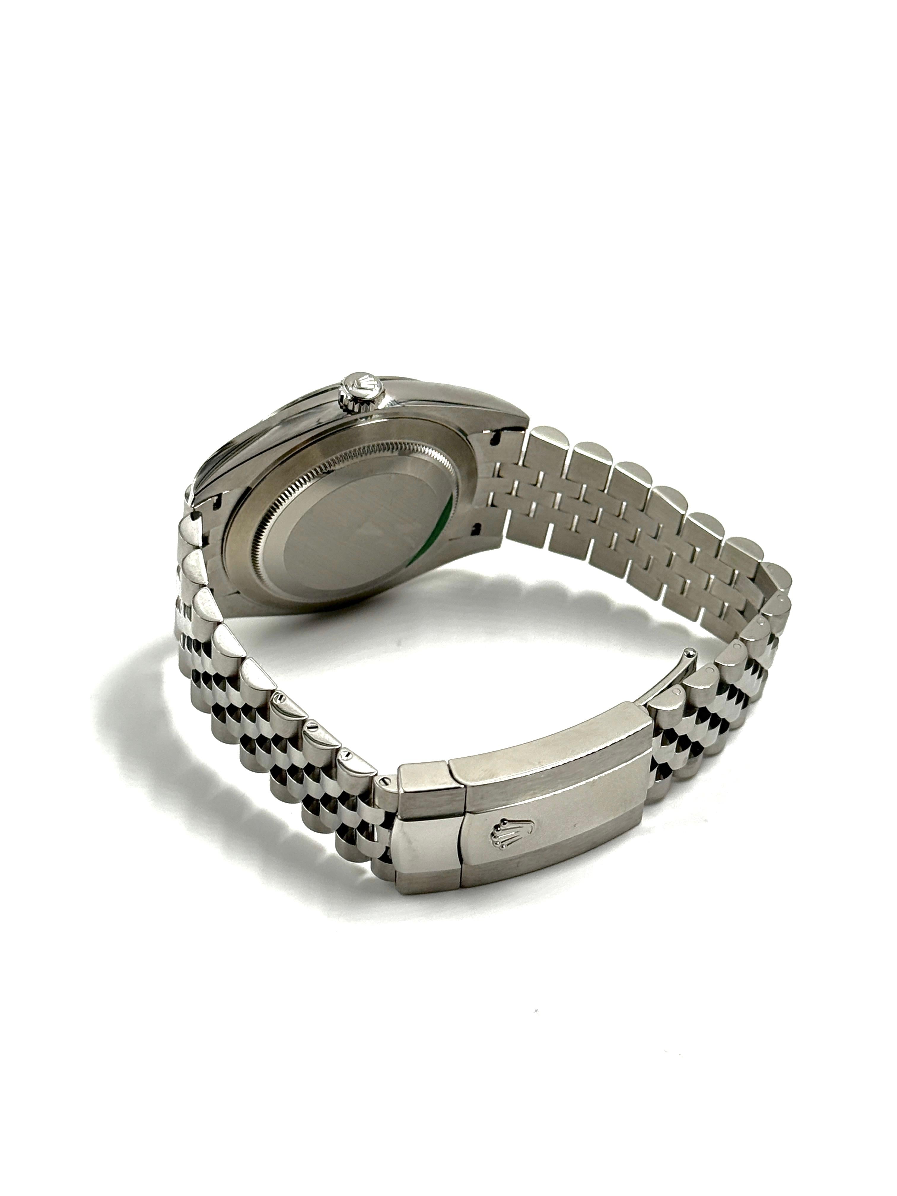 Rolex Datejust 41 126300 Weißes römisches Jubiläum 2024