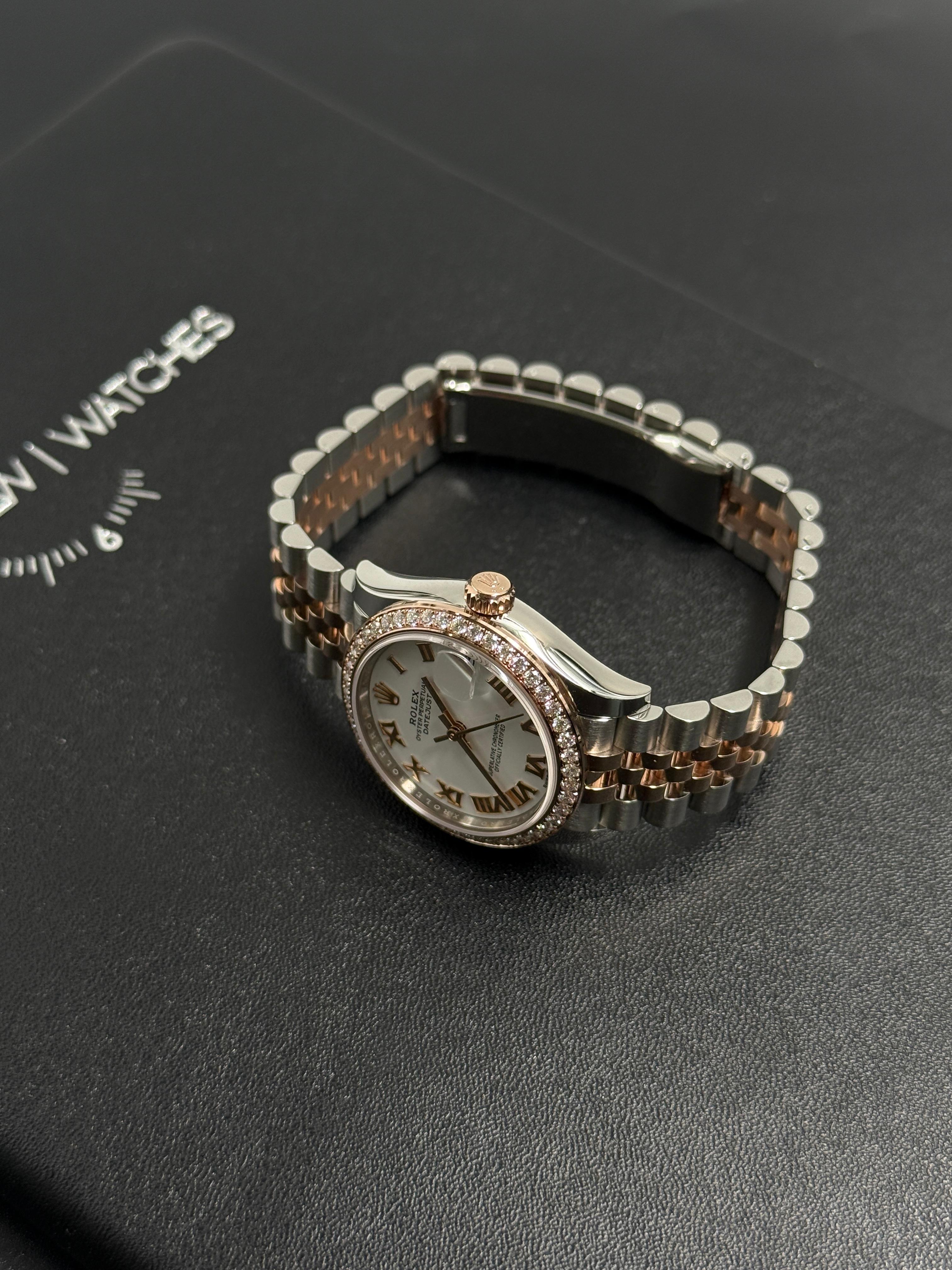 ROLEX Datejust 31MM  278381RBR WHITE ROMAN JUB