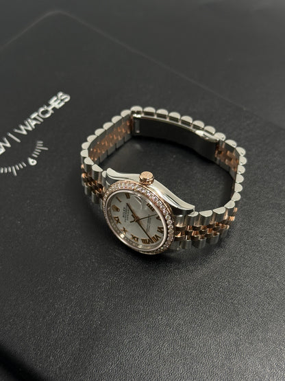 ROLEX Datejust 31MM  278381RBR WHITE ROMAN JUB