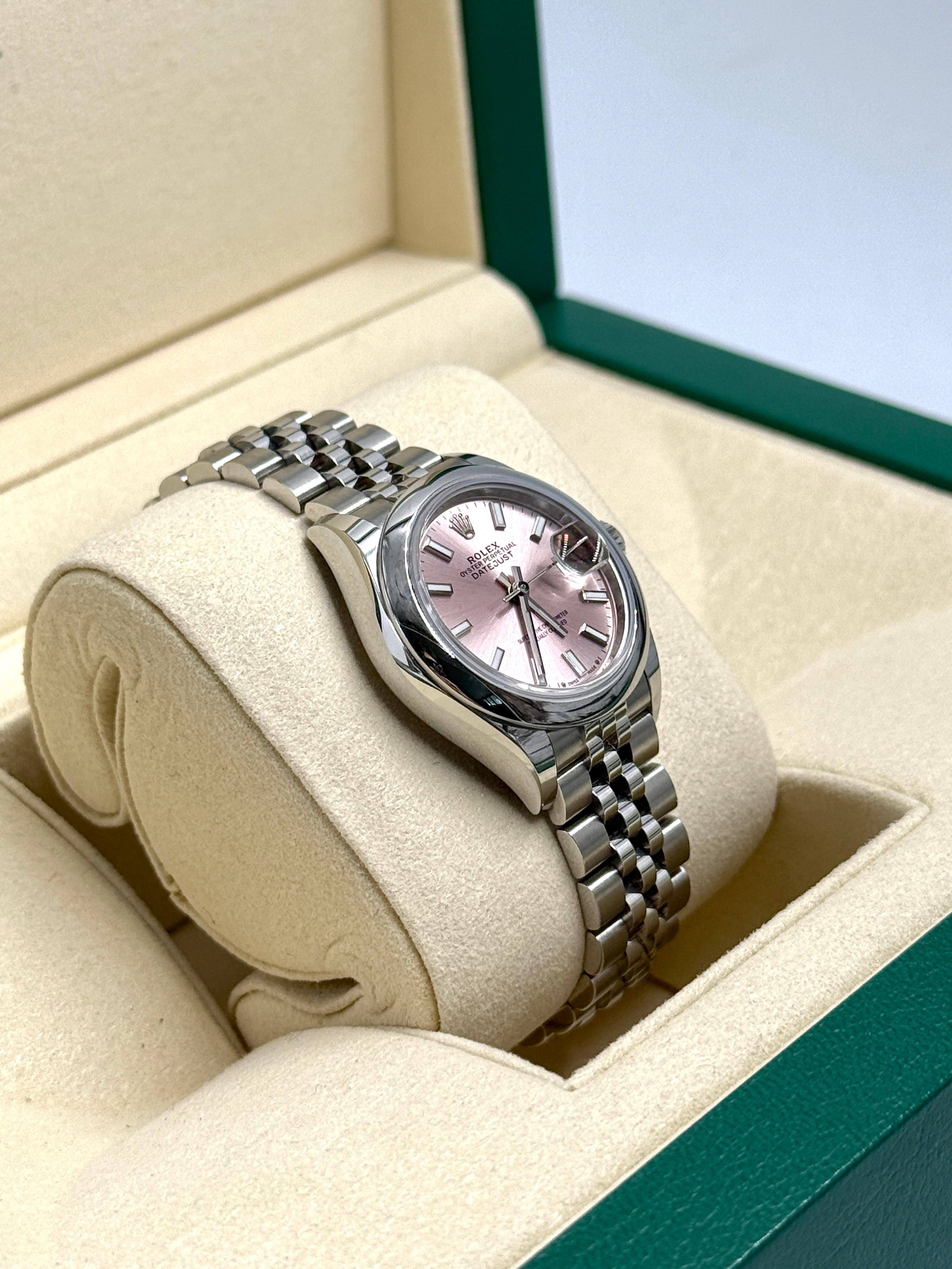 Rolex Lady-Datejust 279160 Pink Index Jubilee 2025