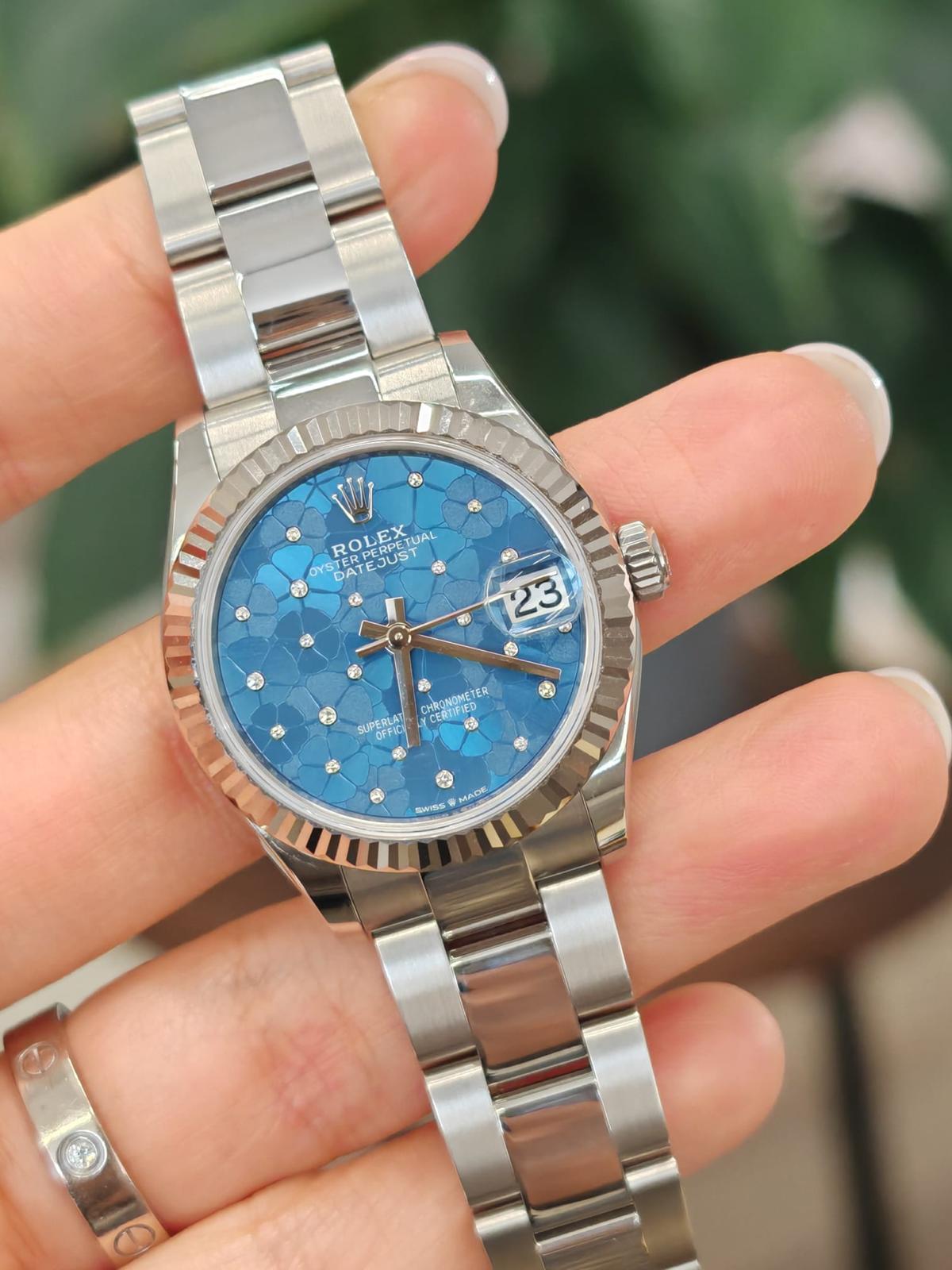 Rolex Datejust 31 278274 Blaue Foral Oyster 2025