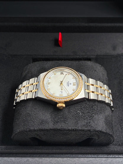 Tudor Royal WHITE MOTHER OF PEARL DIAMONDS DIAL