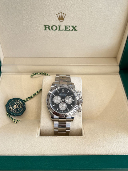 Rolex Cosmograph Daytona 126509 Hellschwarz und Stahl