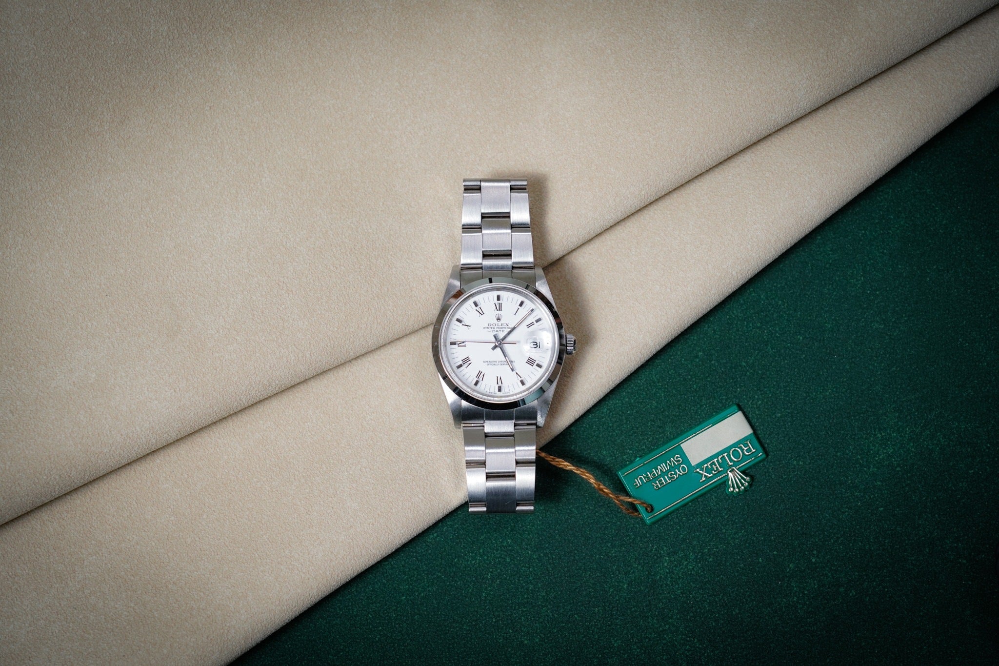 Rolex Oyster Perpetual Date 15000 WHITE 1987