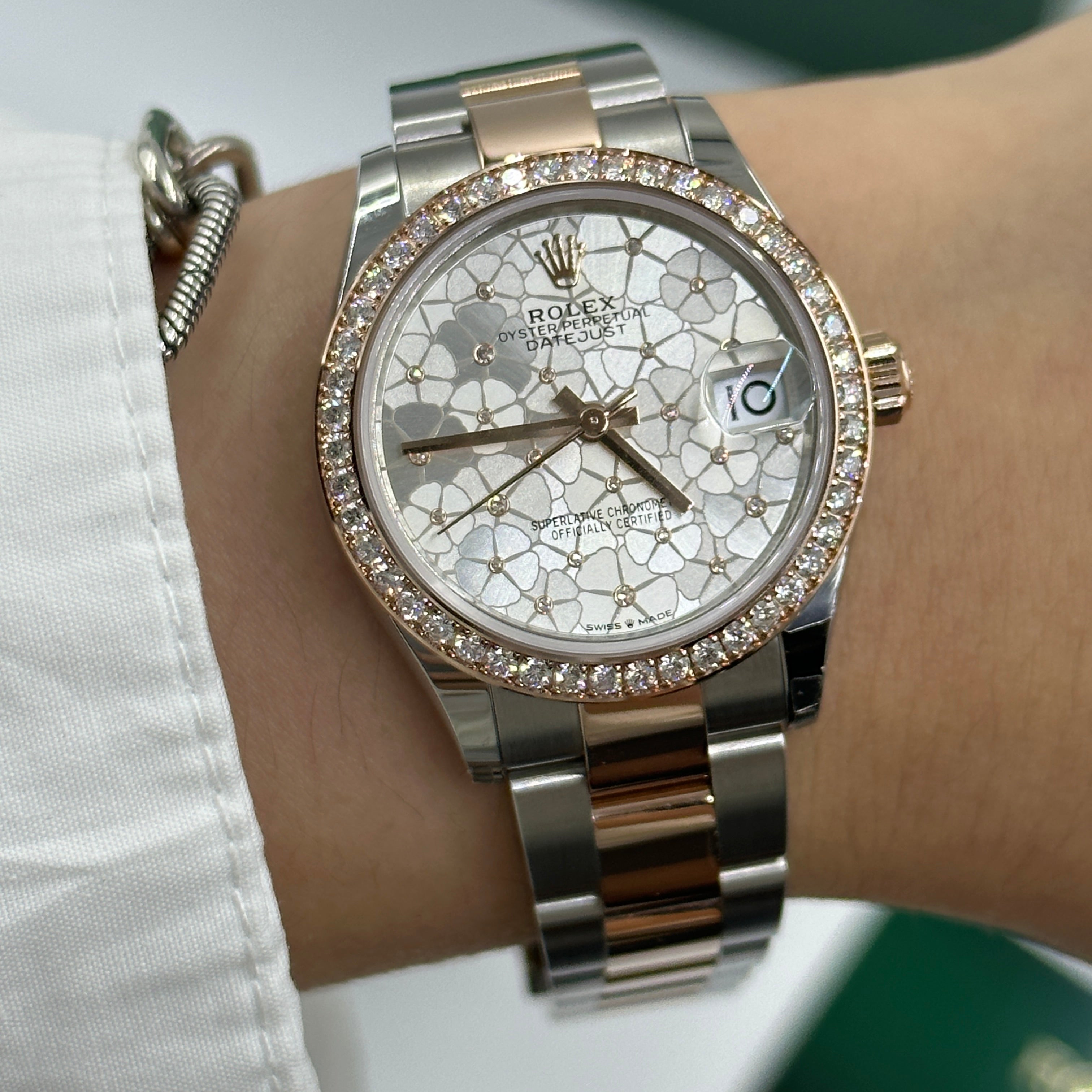 Rolex Datejust 31 278381RBR Silver Floral Flower Oyster 2026