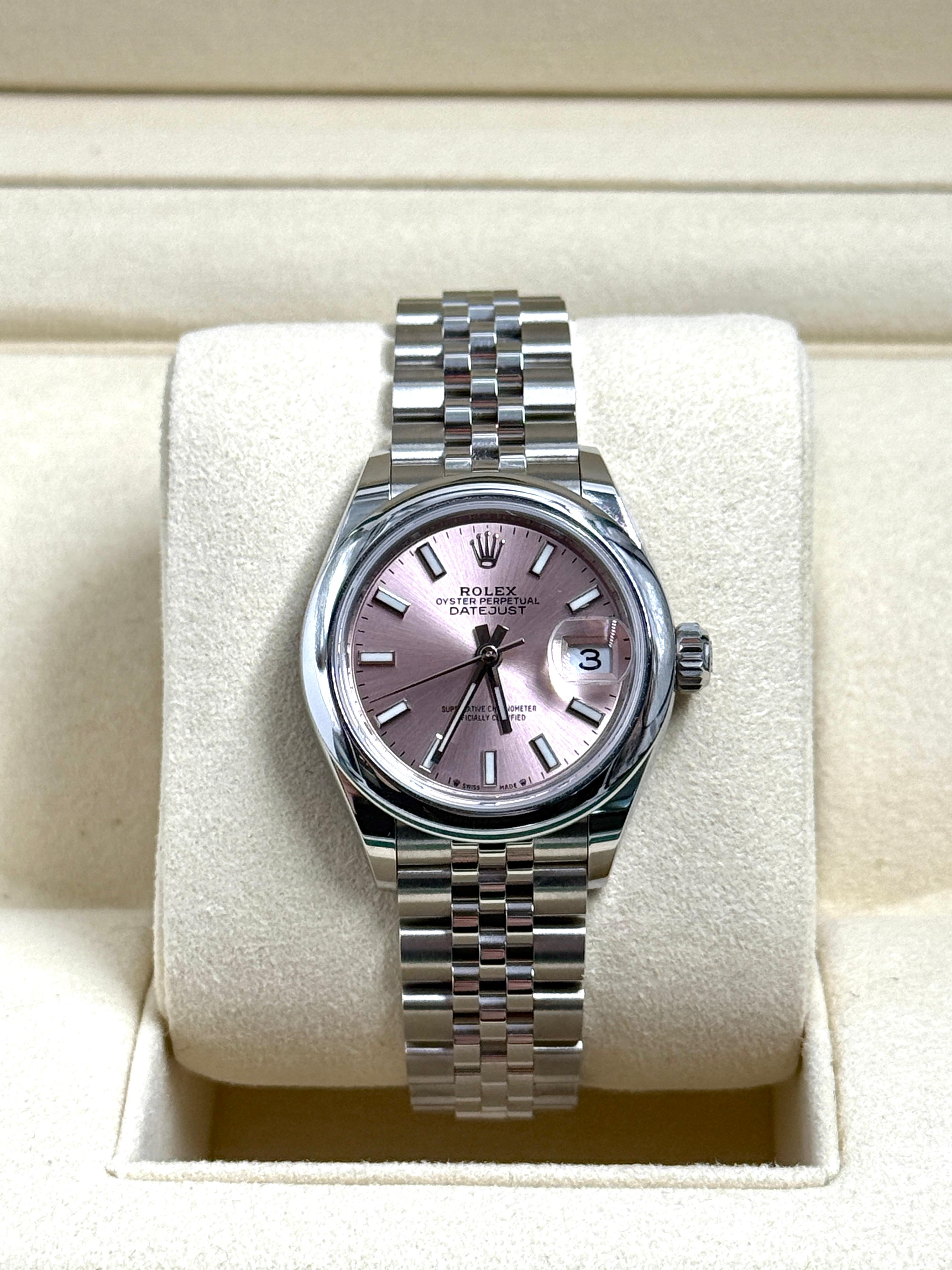 Rolex Lady-Datejust 279160 Pink Index Jubilee 2025