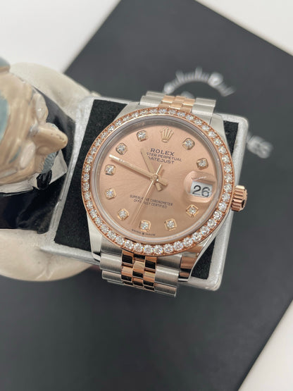 Rolex Datejust 31 278381RBR Pink Index Jubilee