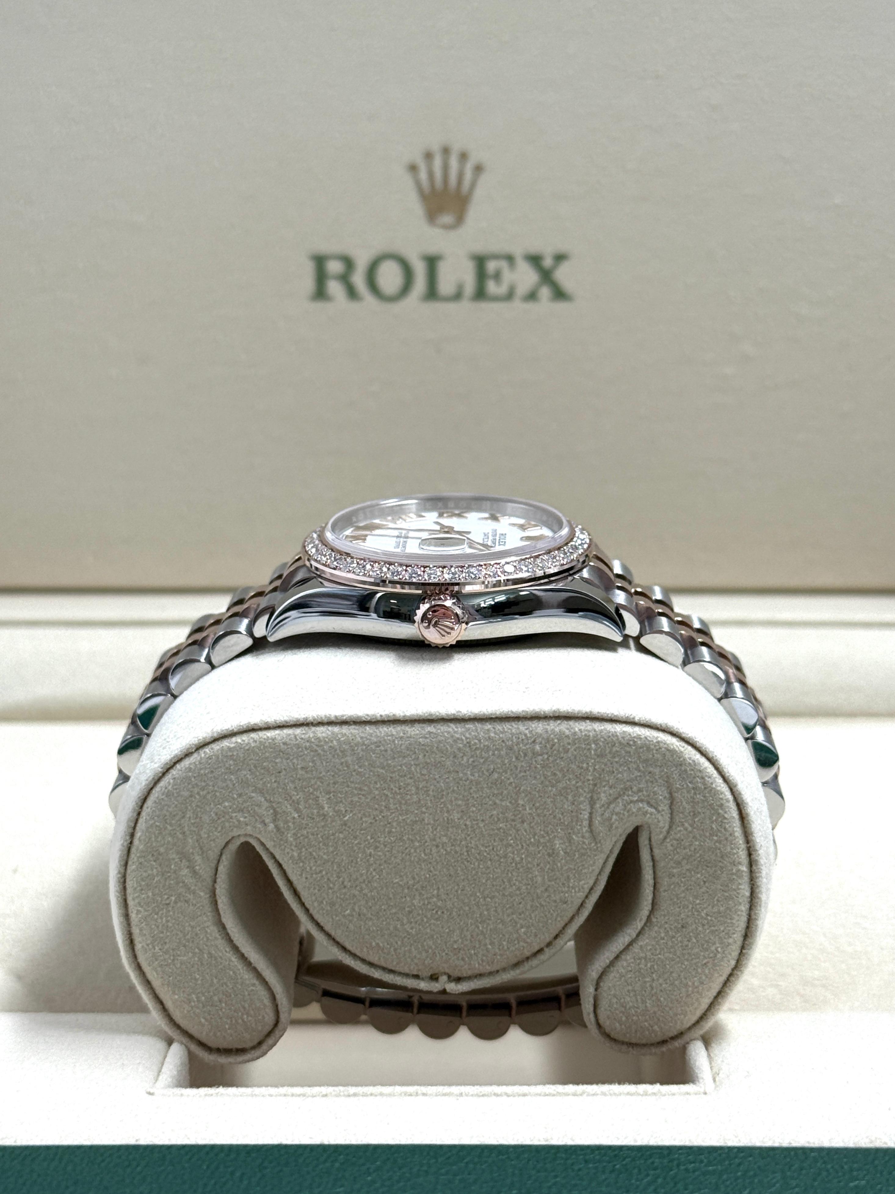 ROLEX Datejust 31MM  278381RBR WHITE ROMAN JUB