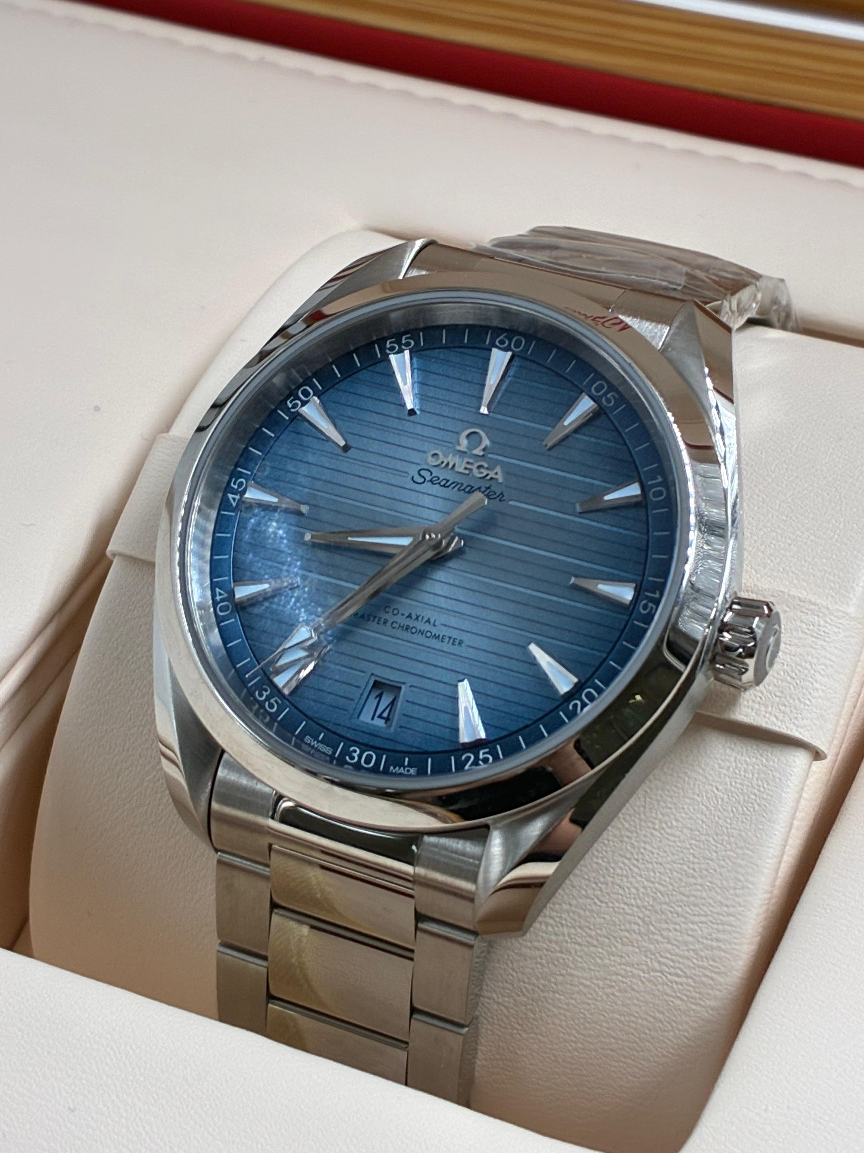 Omega 220.10.41.21.03.005 Aqua Terra 150m Co-axial Master Chronometer Summer