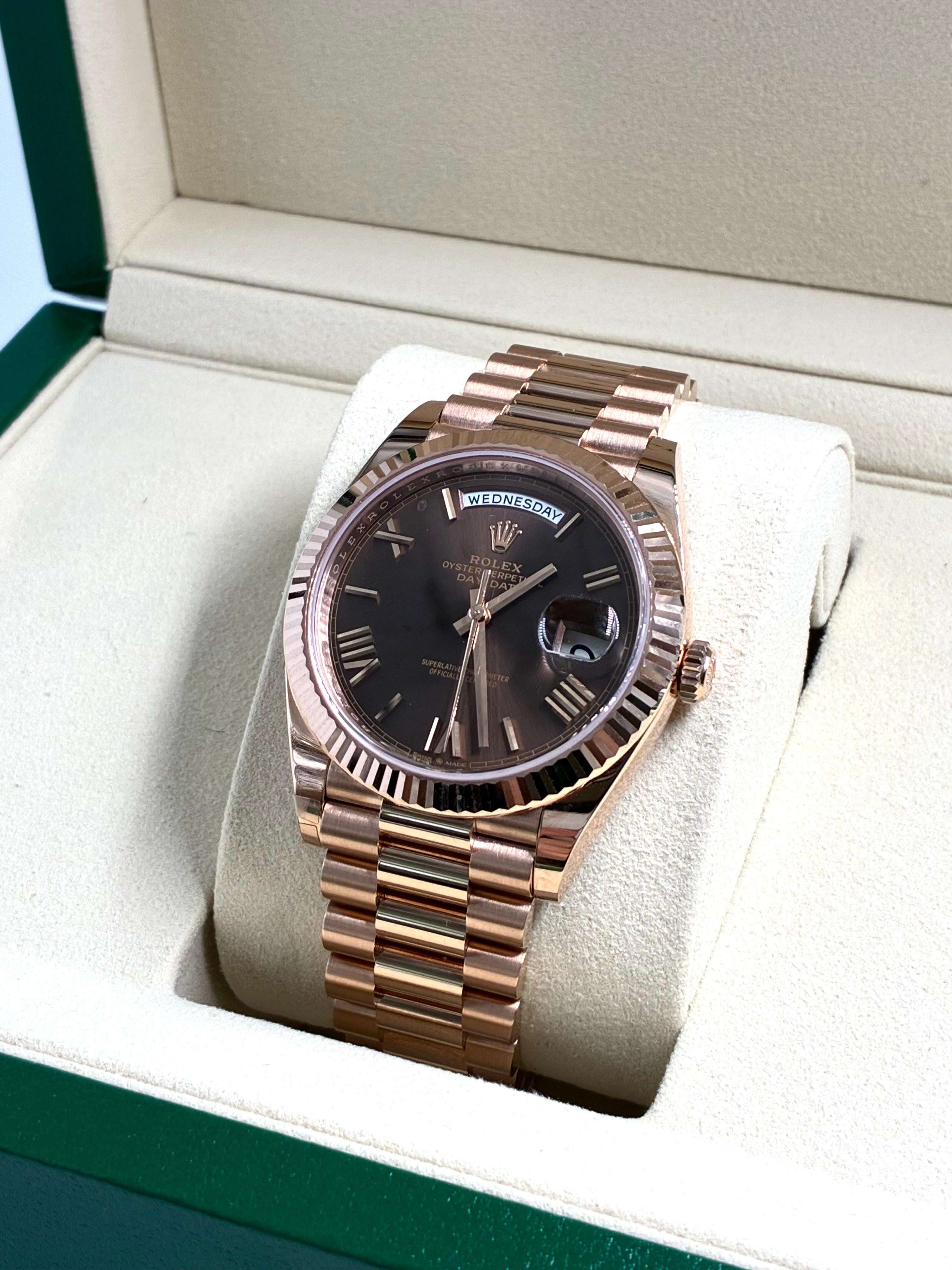 Rolex Day-Date 40 228235 Chocolate Roman