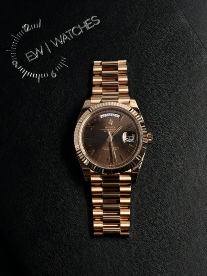 Rolex Day-Date 40 228235 Chocolate Roman