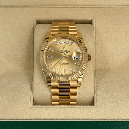 Rolex Day date 40  228238A Champagne Index Diamond
