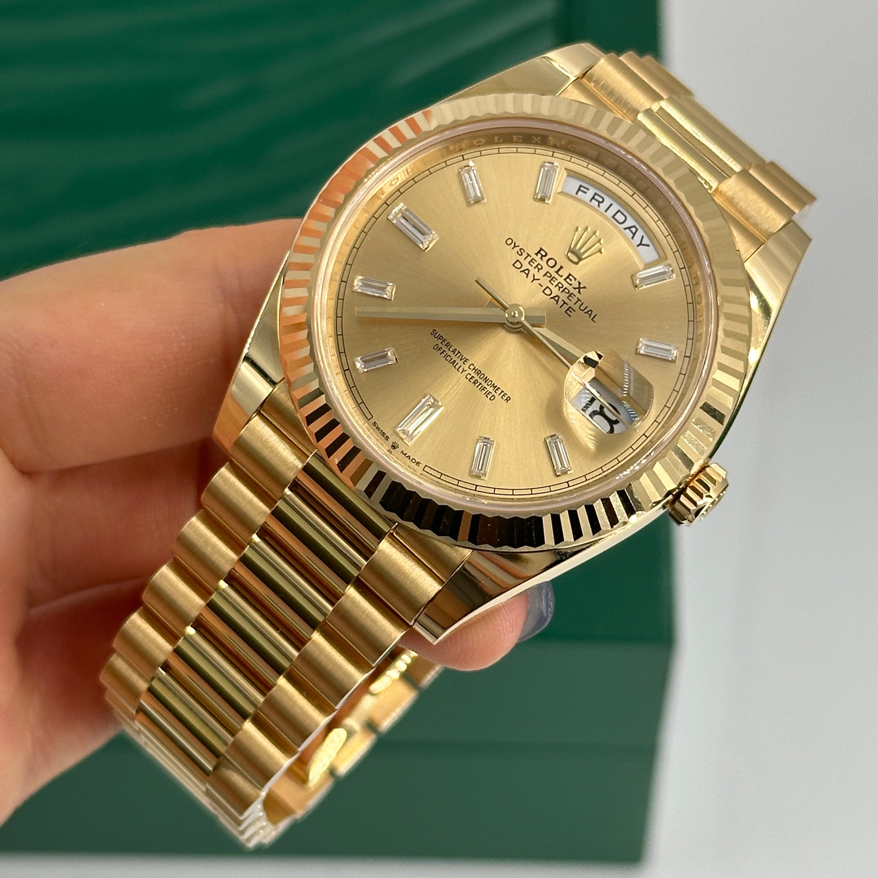 Rolex Day date 40  228238A Champagne Index Diamond