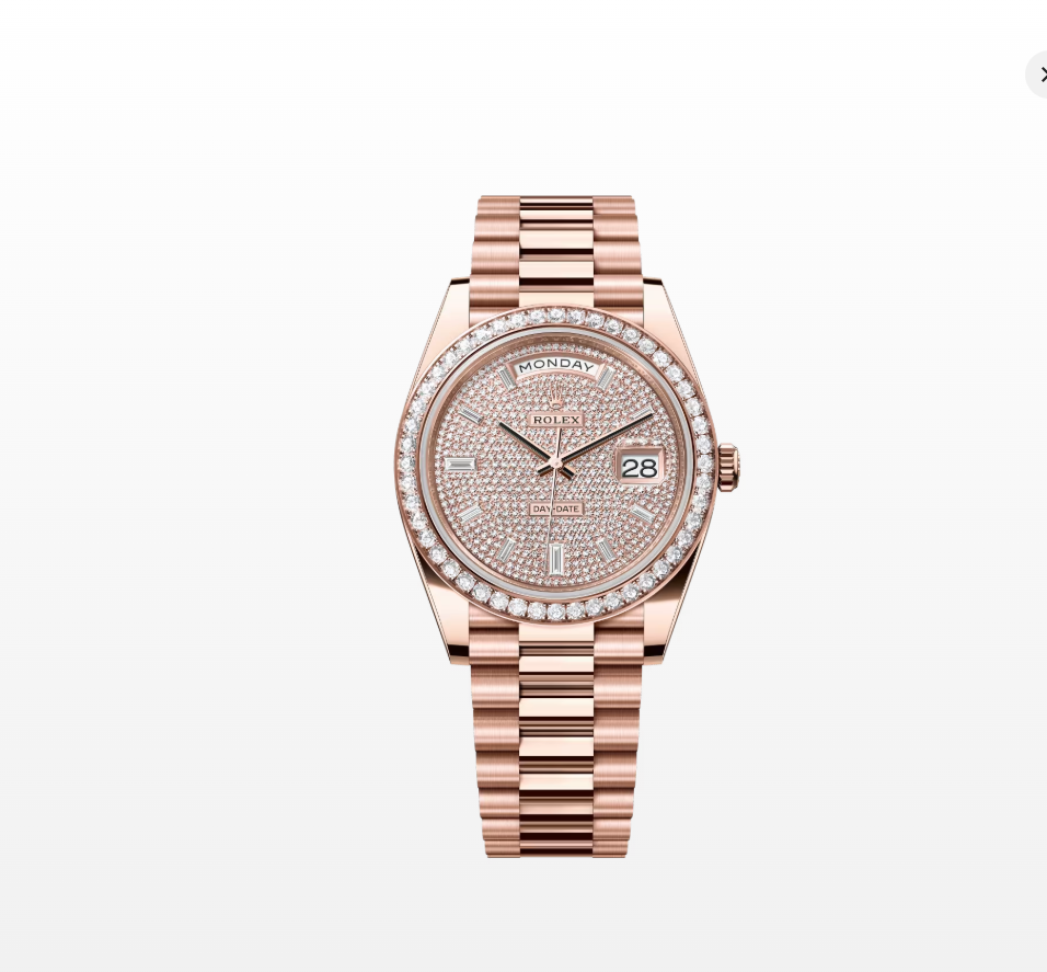 Rolex Day-Date 40 228345RBR  Diamond Bezel