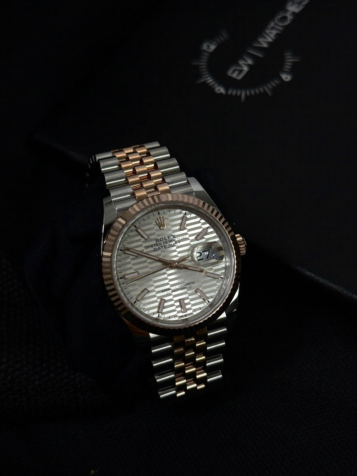 Rolex Datejust 36 126231 Silber Index geriffelt Jubilee 2024