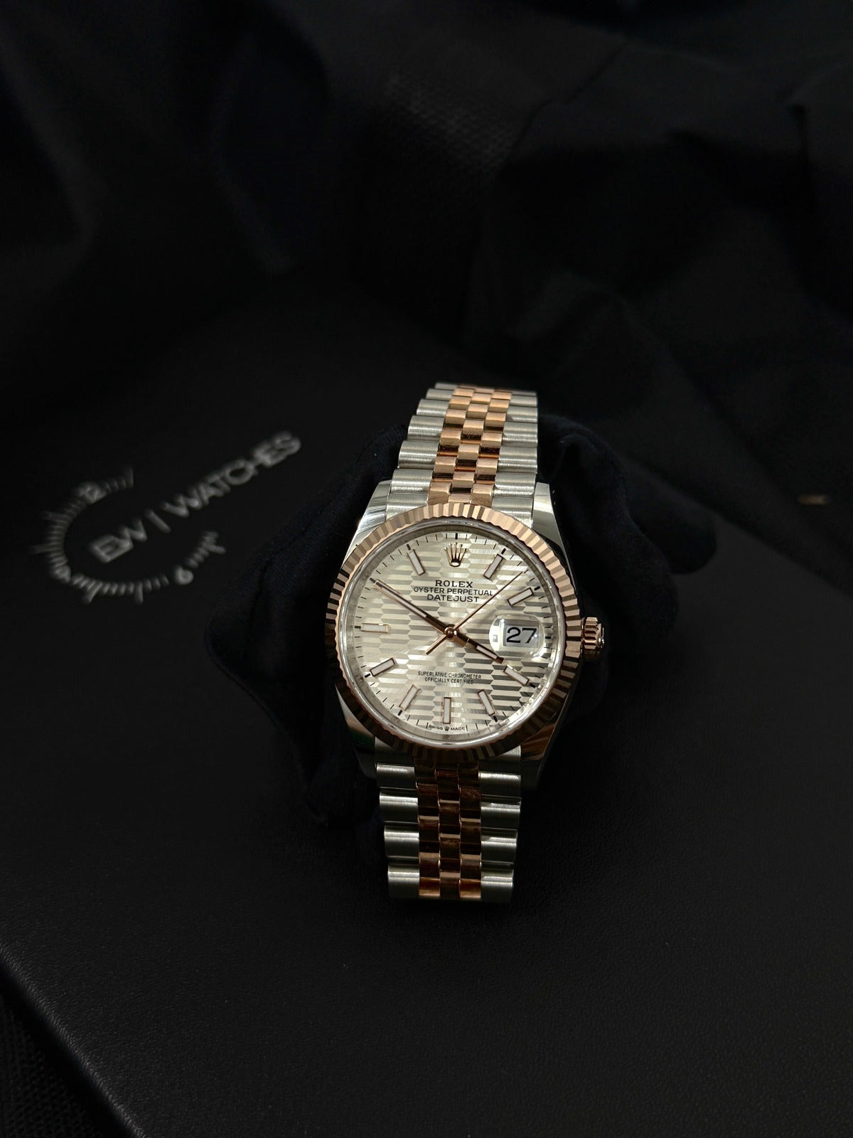 Rolex Datejust 36 126231 Silber Index geriffelt Jubilee 2024