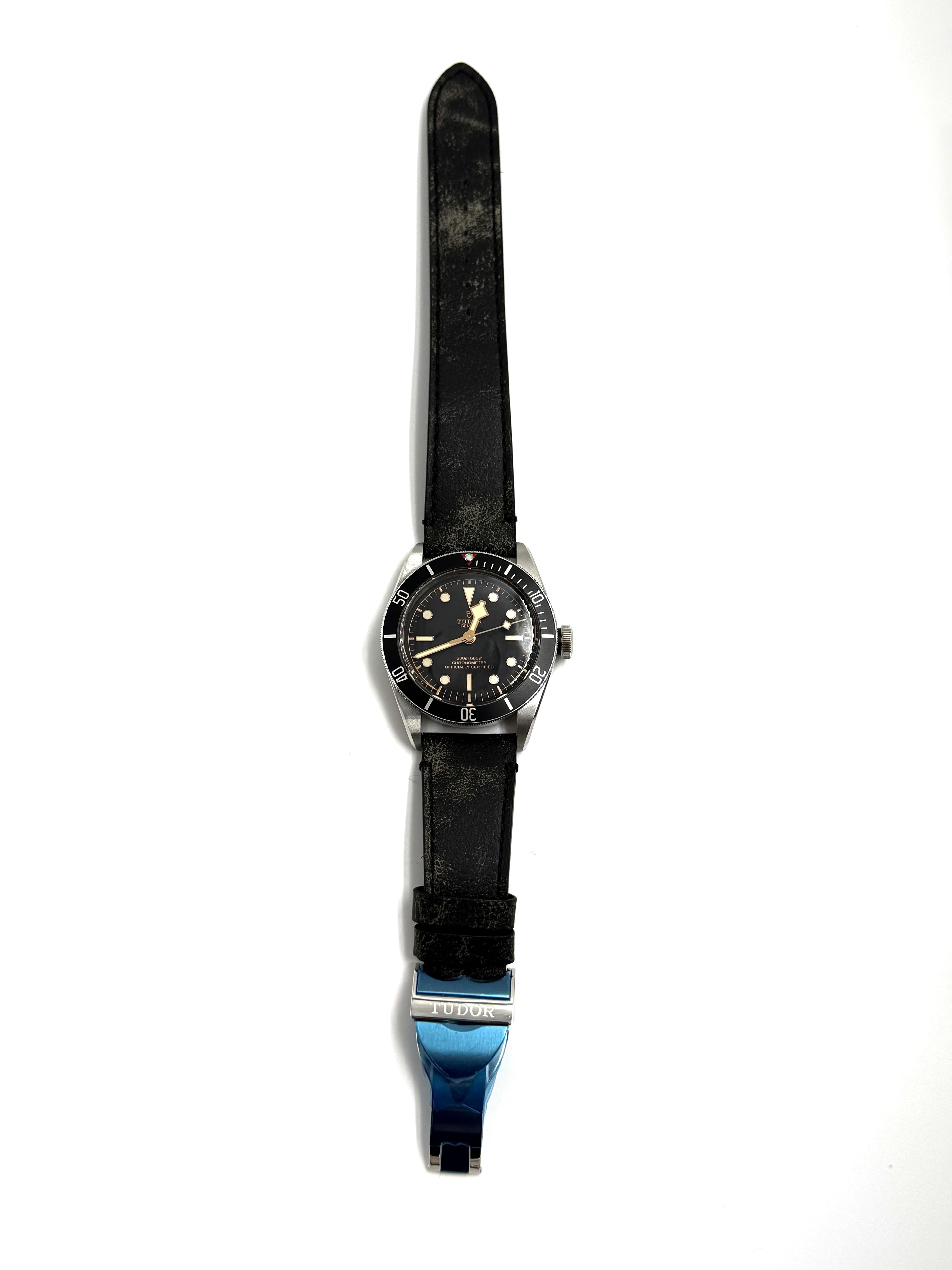 Tudor Black Bay 41 mm 79230N-0008 Schwarzes Leder 2024 HWN