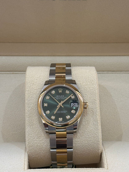 Rolex Datejust 31 278243G Green Diamonds Oyster 2025