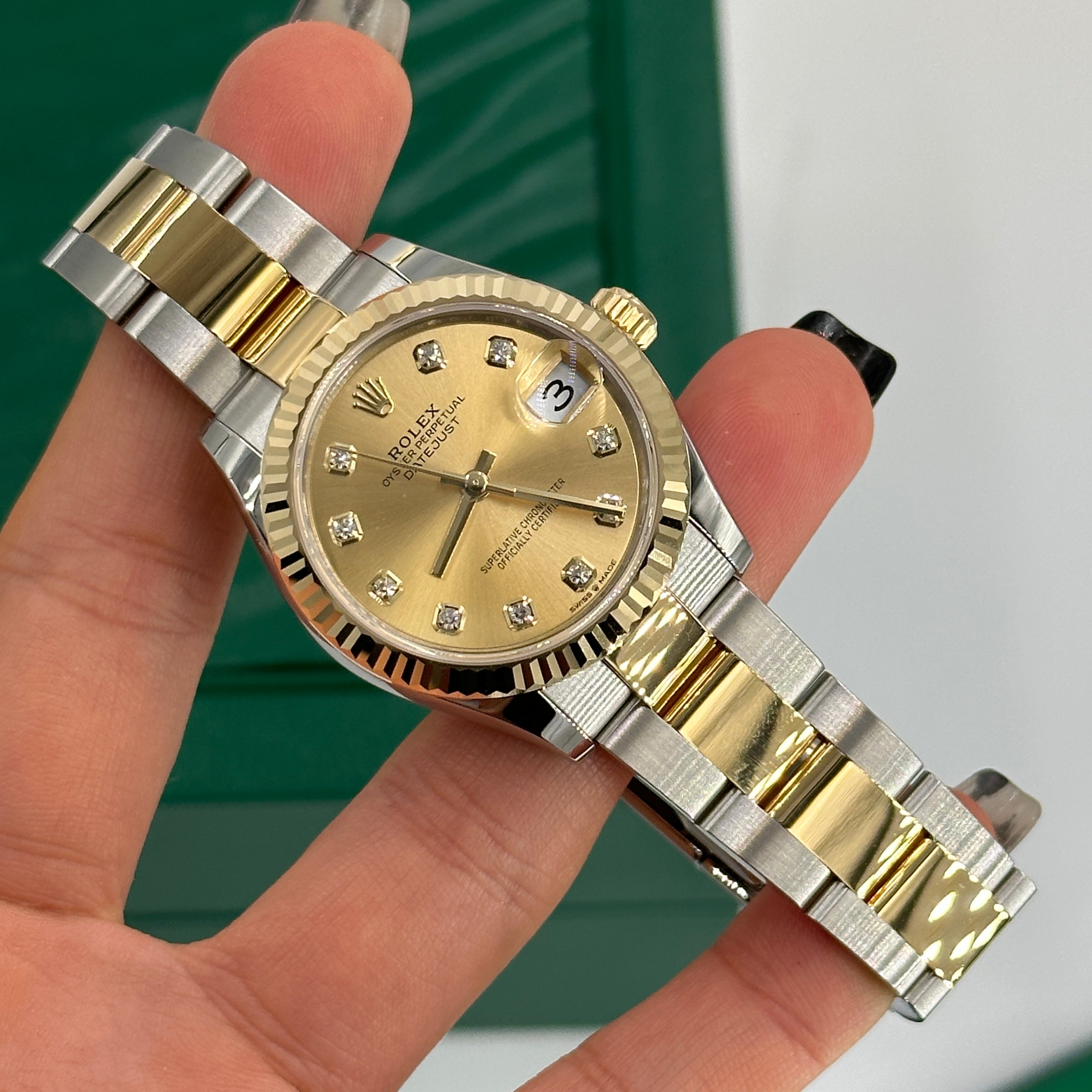 Rolex Datejust 31 278273 Champagne Diamonds Oyster 2025