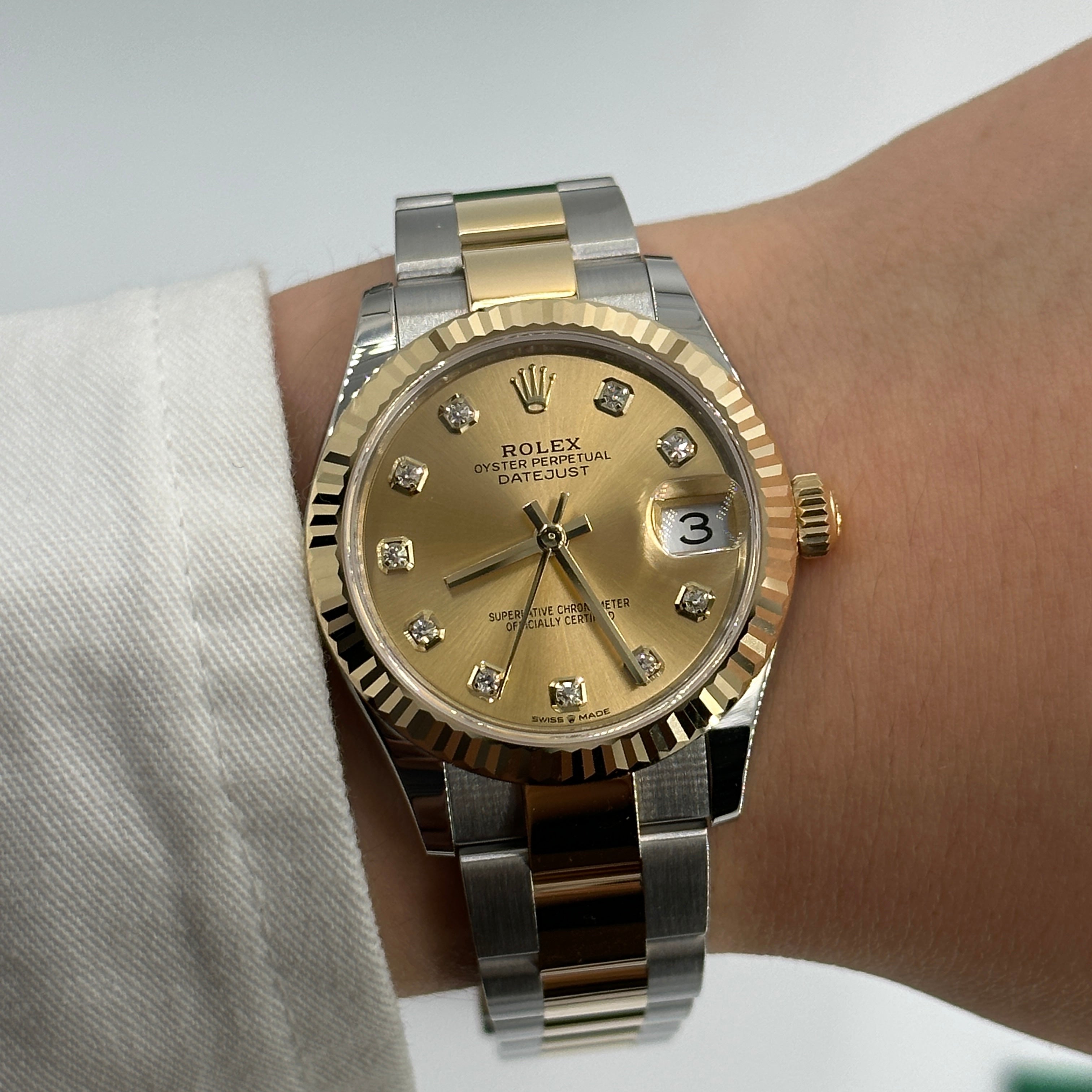 Rolex Datejust 31 278273 Champagne Diamonds Oyster 2025