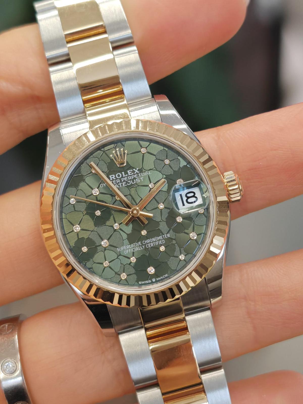 Rolex Datejust 31 278273 Grüne Blumen-Auster 2025