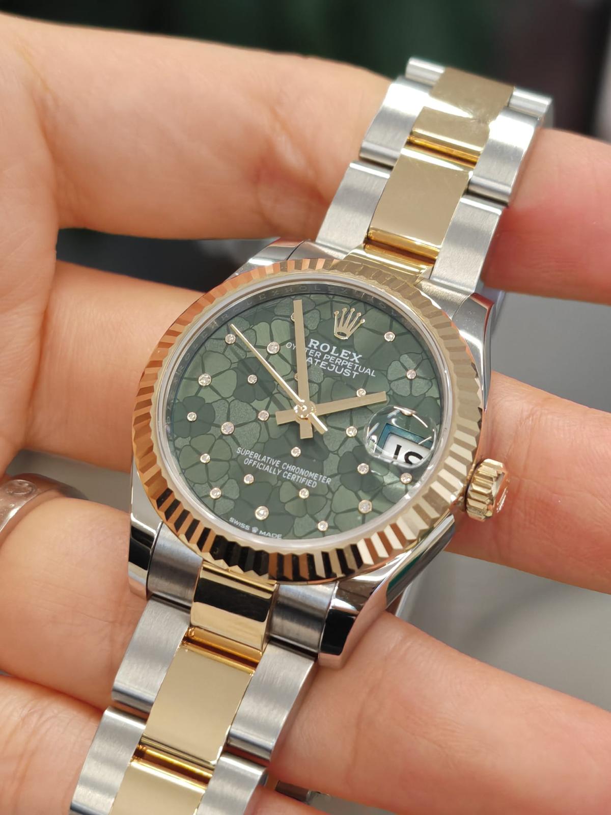 Rolex Datejust 31 278273 Grüne Blumen-Auster 2025