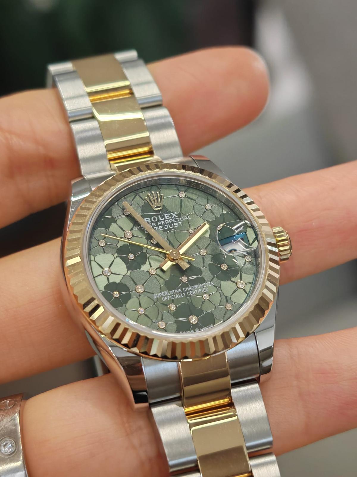 Rolex Datejust 31 278273 Grüne Blumen-Auster 2025