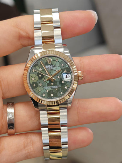 Rolex Datejust 31 278273 Grüne Blumen-Auster 2025