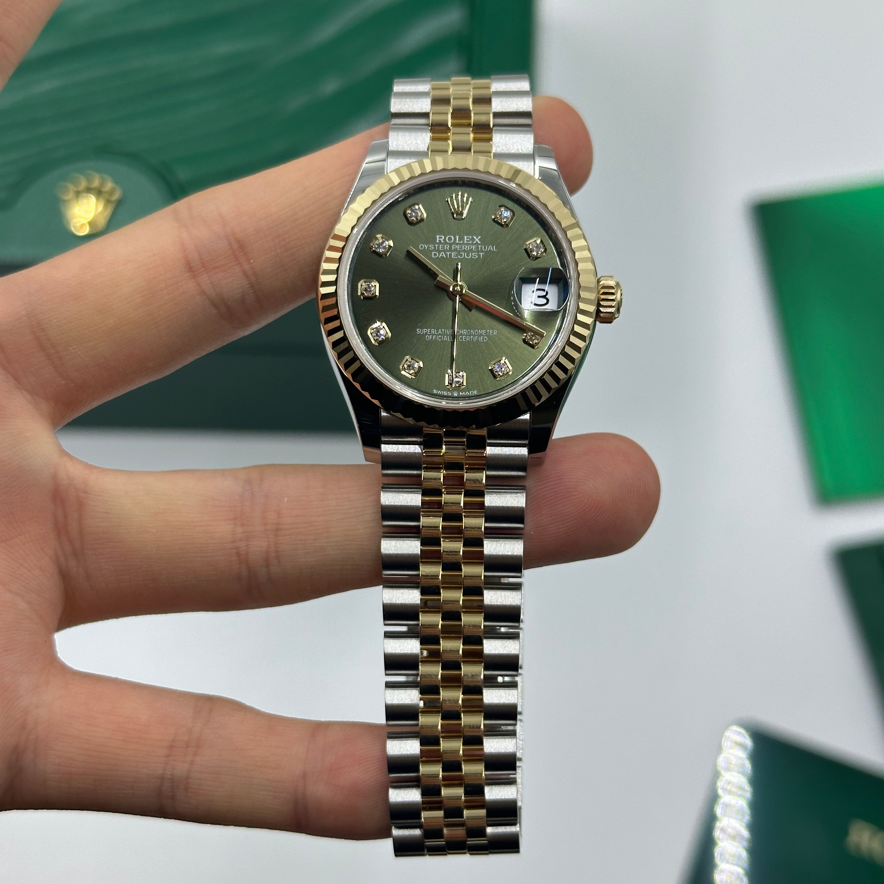 Rolex Datejust 31 278273G Green Jubilee 2026