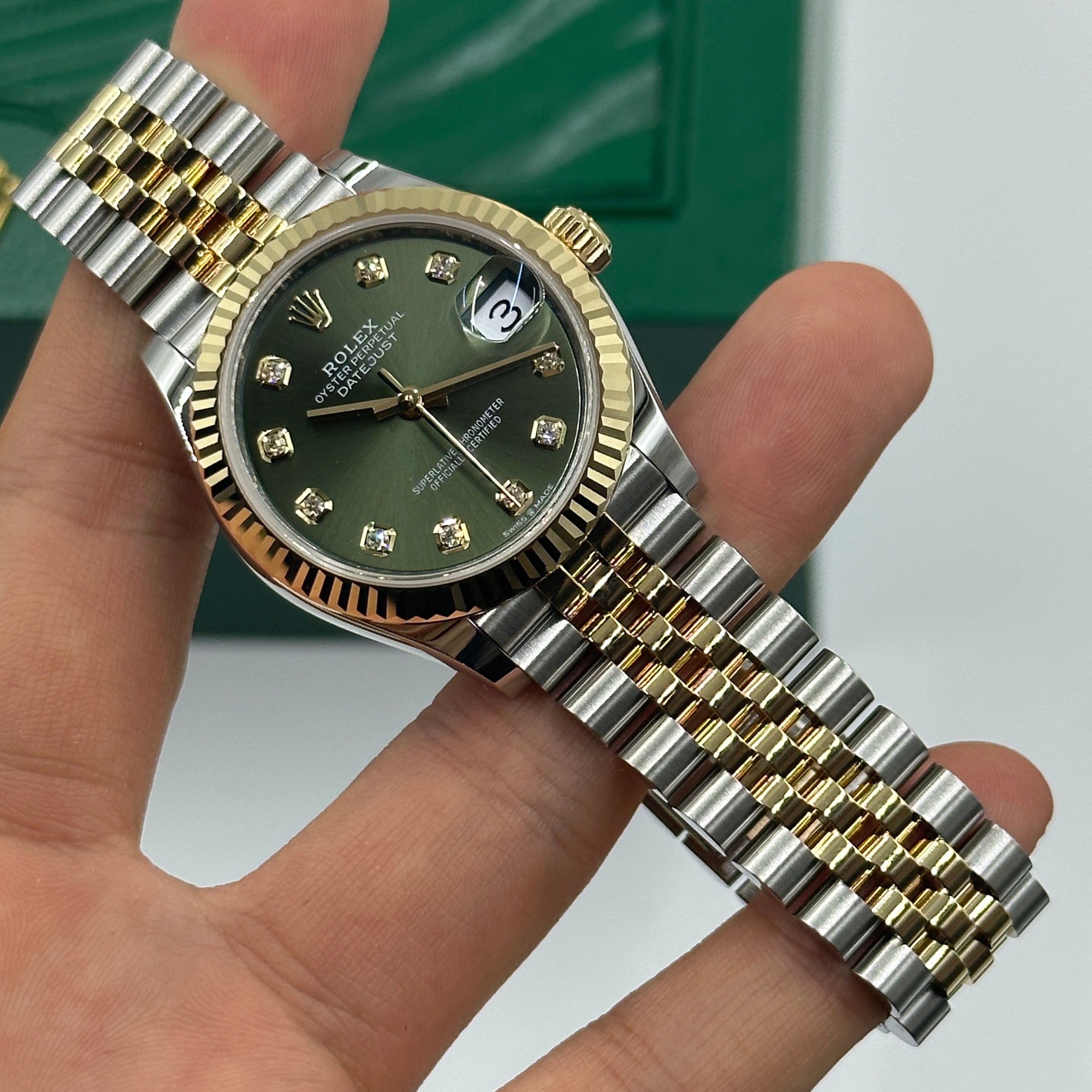 Rolex Datejust 31 278273G Green Jubilee 2026
