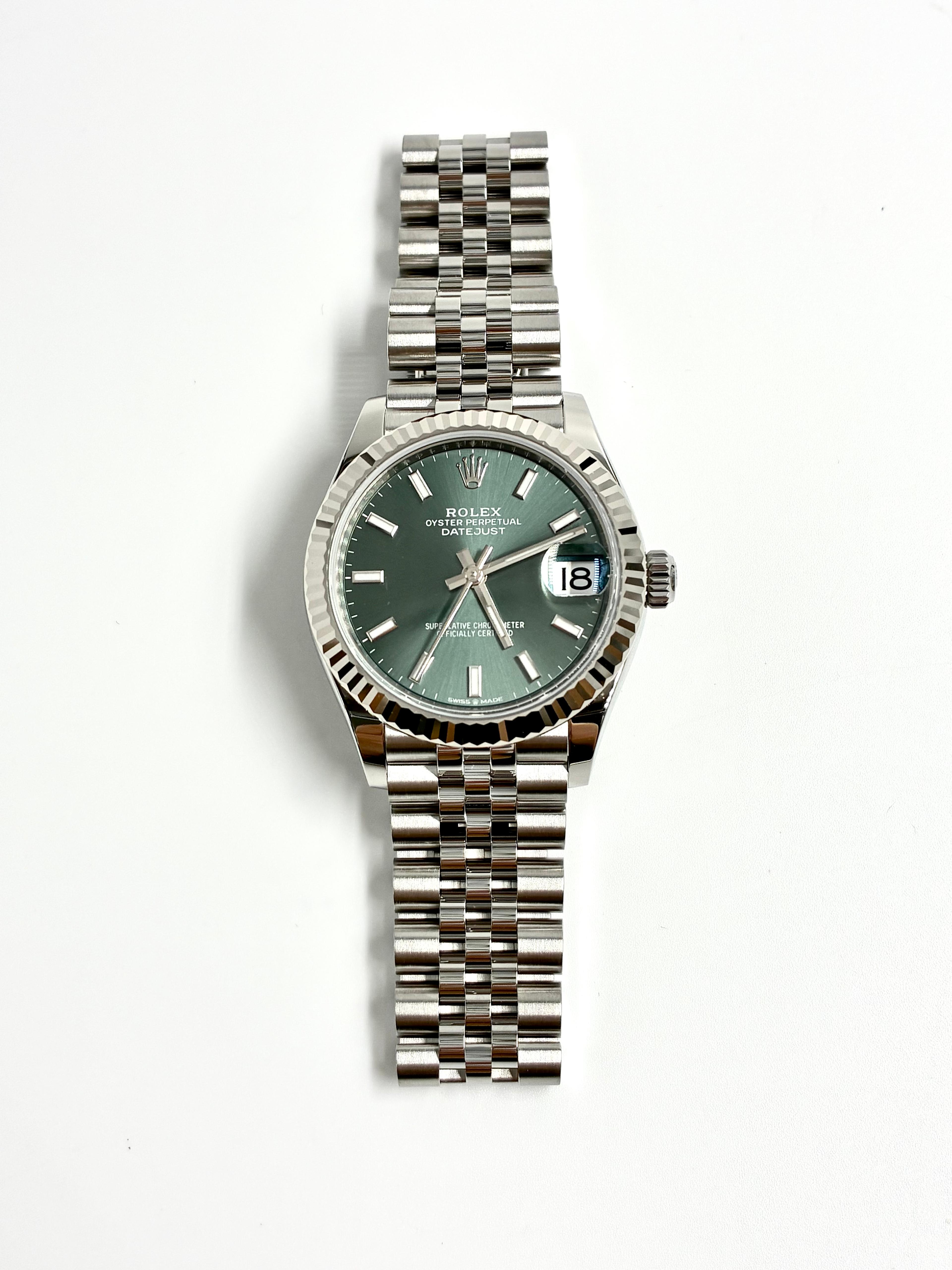 Rolex Datejust 31MM 278274 Green Index Jubilee 2025