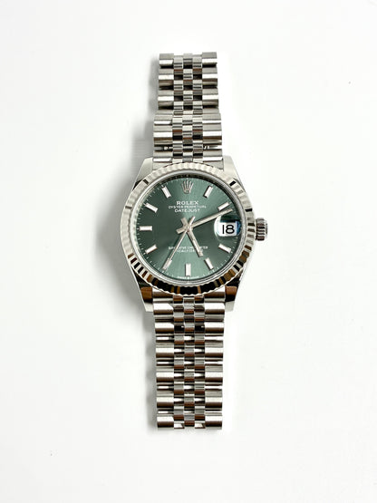 Rolex Datejust 31MM 278274 Green Index Jubilee 2025