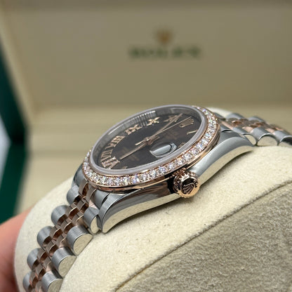 Rolex Datejust 31 278381RBR Chocolate Roman IV Jubilee