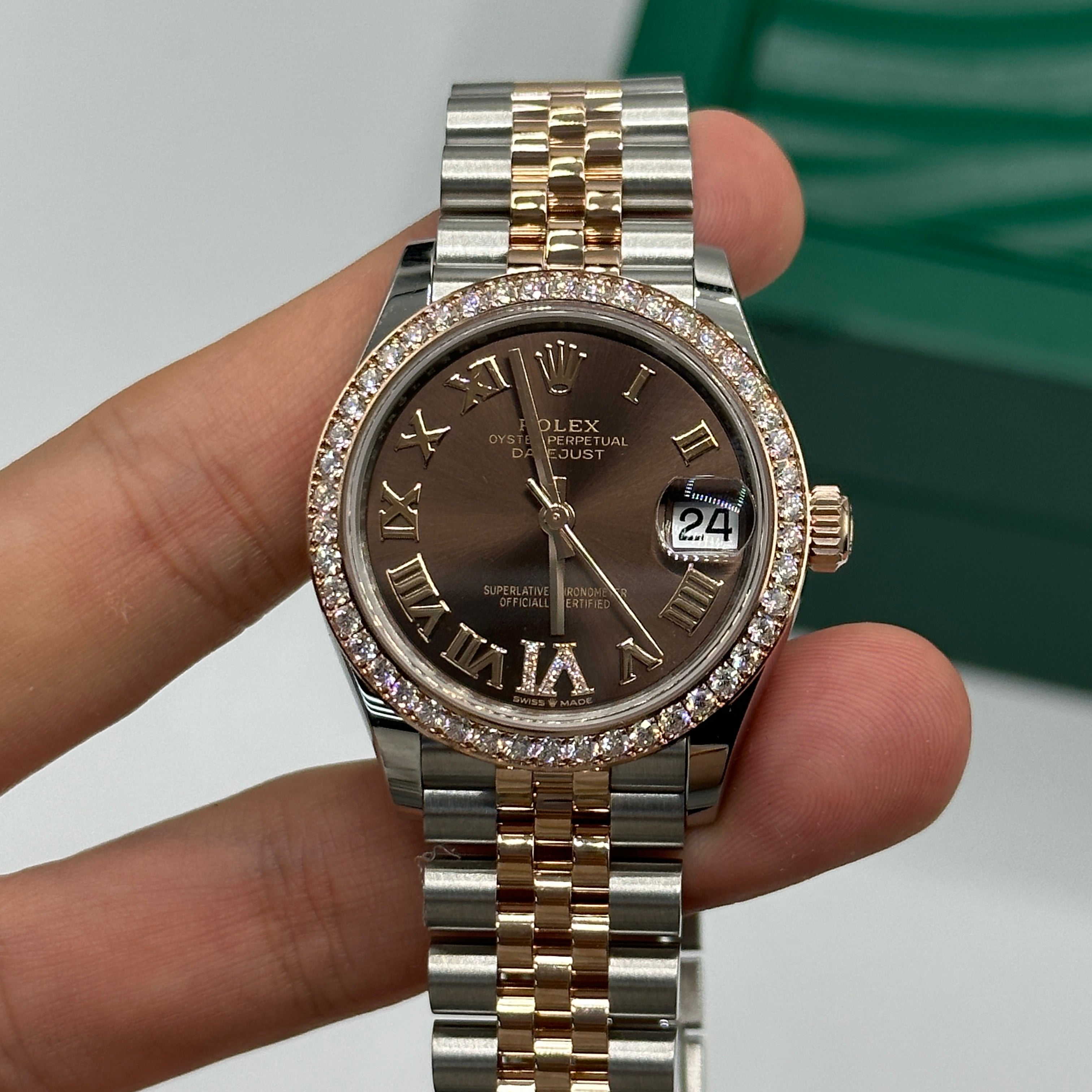 Rolex Datejust 31 278381RBR Chocolate Roman IV Jubilee