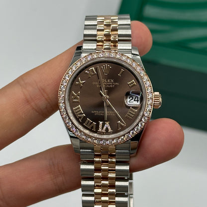 Rolex Datejust 31 278381RBR Chocolate Roman IV Jubilee