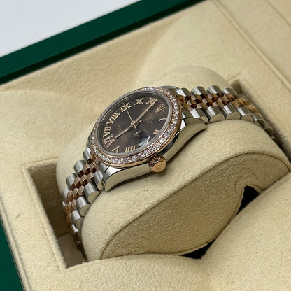 Rolex Datejust 31 278381RBR Chocolate Roman IV Jubilee